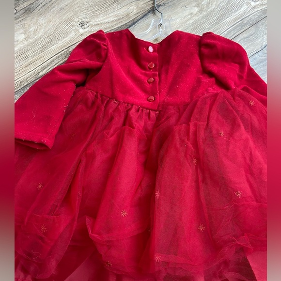 Y2K Winnie the Pooh embroidered Disney store holiday dress size 24 months - Picture 4 of 4